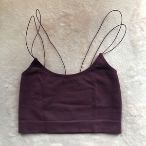 Out From Under maroon crop top